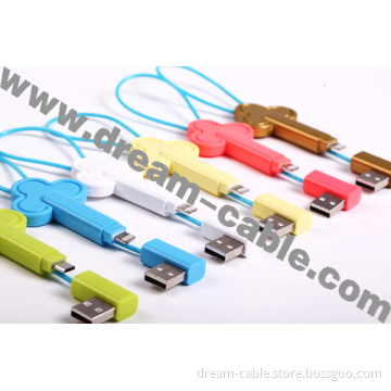 Popular Wintersweet Keychain USB Cable for Ios Android